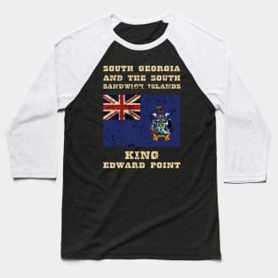 Flag of South Georgia and the South Sandwich Islands Baseball T-Shirt